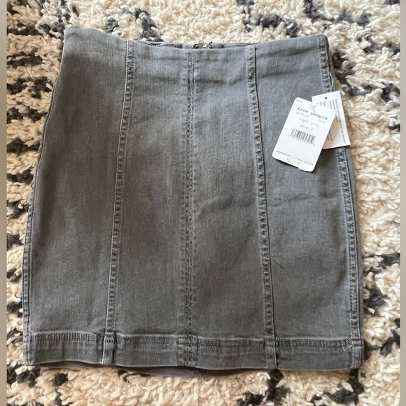 Free People Modern Femme Denim MiniSkirt - Picture 2 of 4